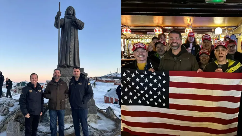 Donald Trump Jr. Promotes 'Make Greenland Great Again' During Visit to Nuuk