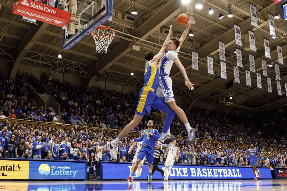 Duke's Cooper Flagg Delivers Spectacular Dunk in Victory Over Pittsburgh