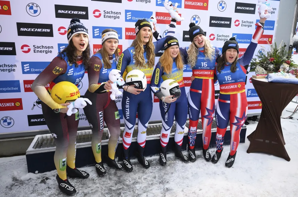 Egle and Kipp Claim Fourth Consecutive World Cup Luge Title; US Duo Forgan and Kirkby Medal Again