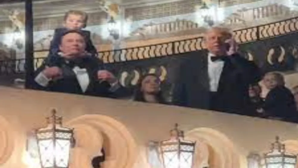 Elon Musk and son steal the spotlight with dance at Trump's New Year gala