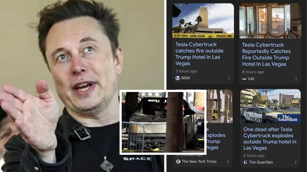 Elon Musk criticizes media over Tesla Cybertruck explosion coverage, labels AP as 'Associated Propaganda'