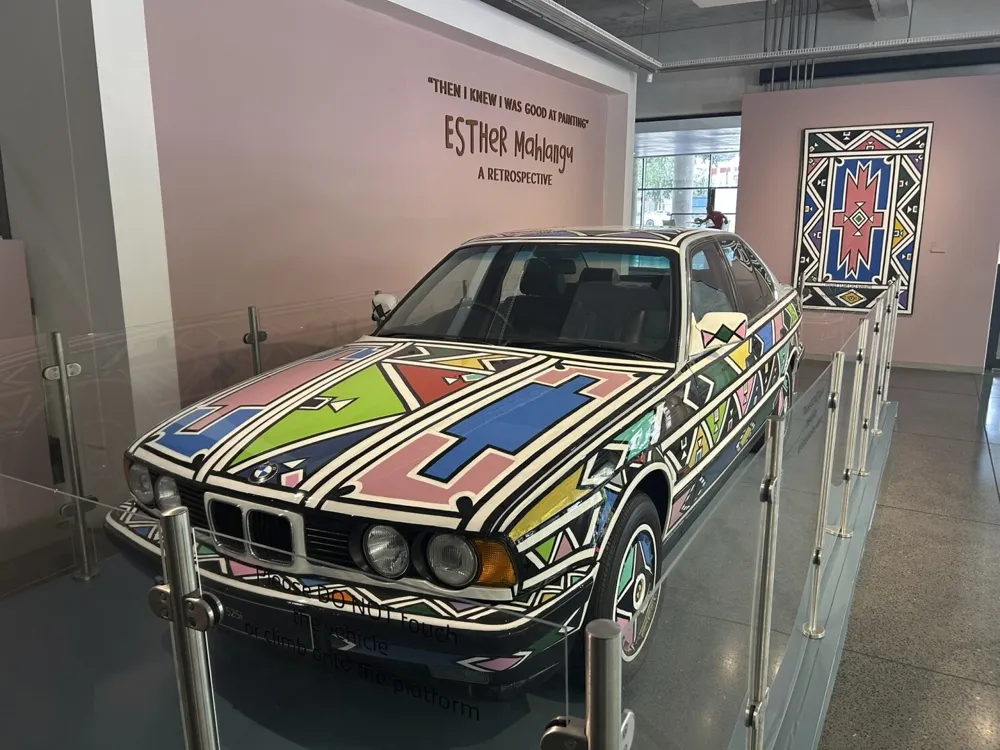 Esther Mahlangu's Vibrant Art Celebrated in South African Exhibition