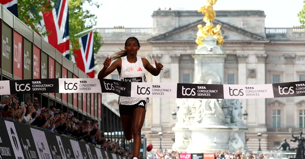 Tigst Assefa Sets Women's Record at London Marathon; Sabastian Sawe Triumphs in Men's Race
