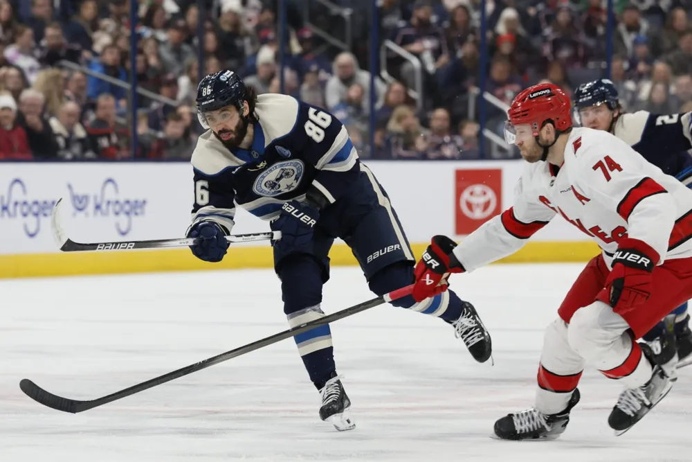 Fantilli's shootout goal secures Blue Jackets' 4-3 victory over Hurricanes