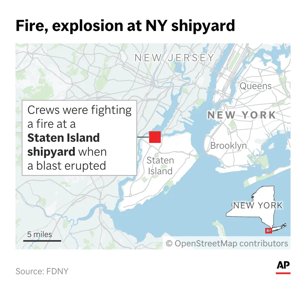 Fatal Explosion at Staten Island Shipyard Leaves Multiple Injured