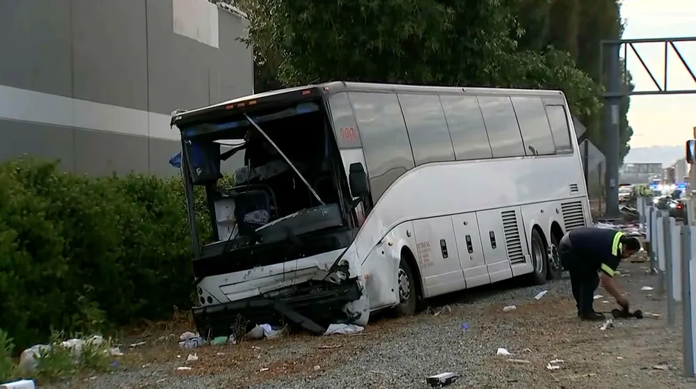 Fatal Tour Bus Crash Near Los Angeles Leaves One Dead and 32 Injured