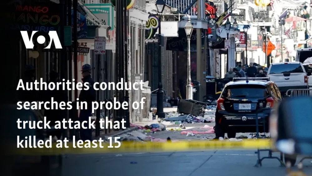 FBI probes truck attack in New Orleans that left 15 dead, suspects under investigation