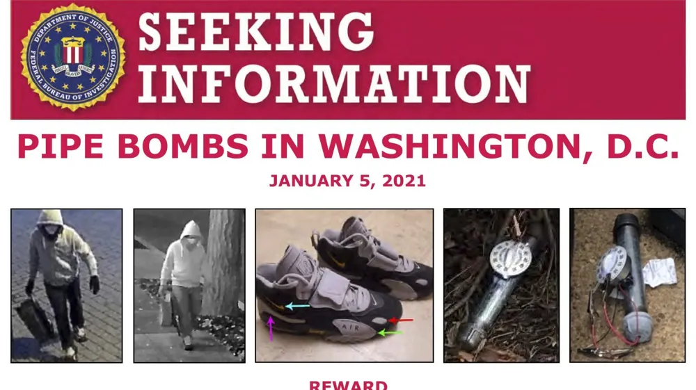 FBI Intensifies Search for January 6 Pipe Bomb Suspect with New Video and Increased Reward