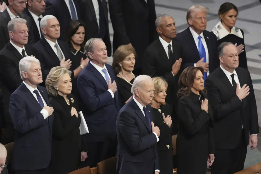 Five US Presidents Unite for Jimmy Carter's Solemn Funeral