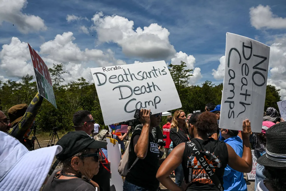 Florida Announces 'Deportation Depot' Immigration Detention Facility
