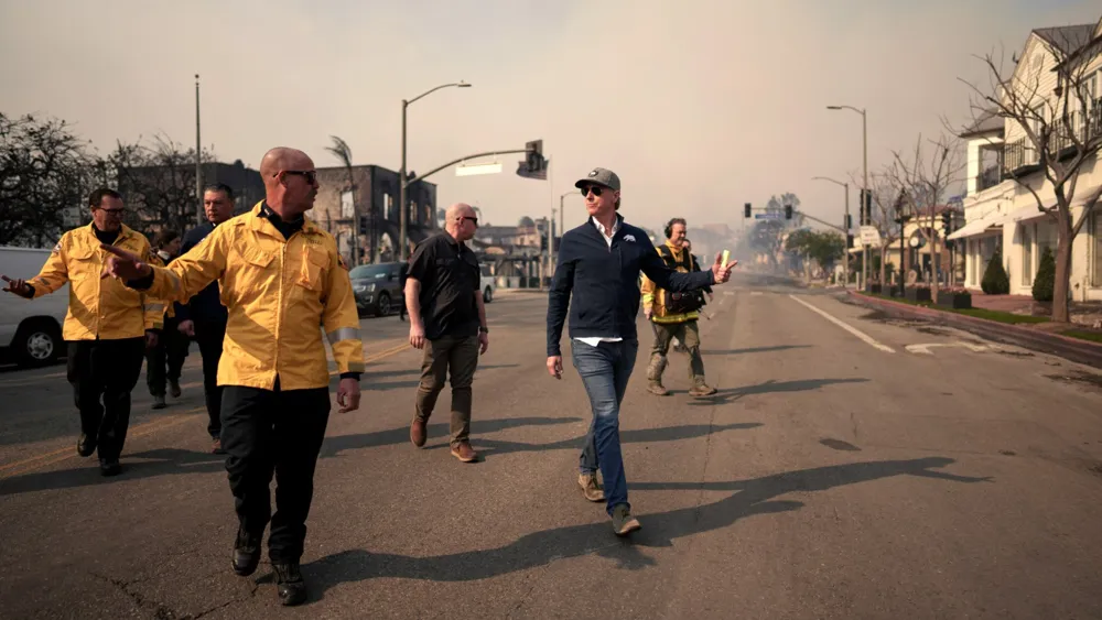 Gavin Newsom Confronted by Resident Over Wildfire Response in Viral Video