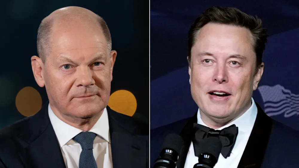 German Chancellor Scholz Expresses Concern Over Musk's Support for Far-Right AfD Party