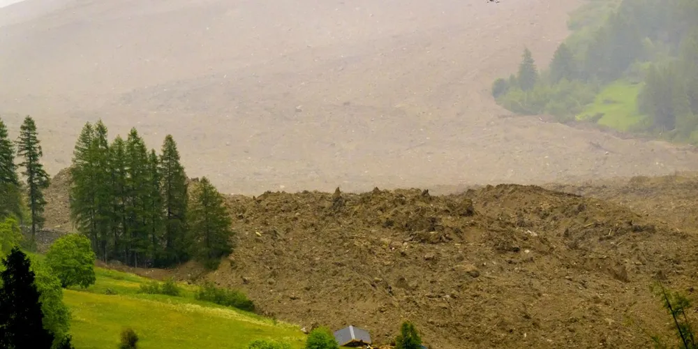 Swiss village Blatten buried after catastrophic glacier collapse with flood risks rising