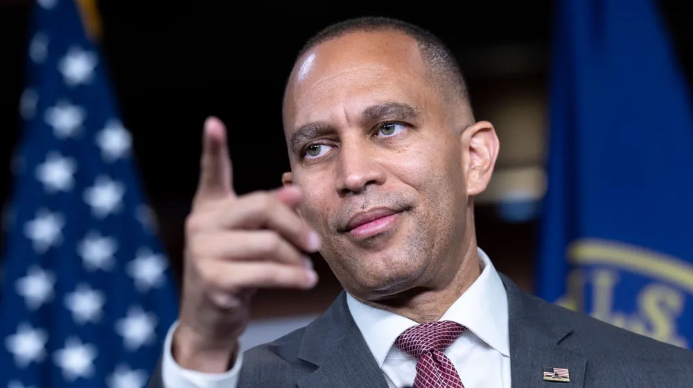 GOP Applauds Jeffries Until He Points Out Party of Election Deniers