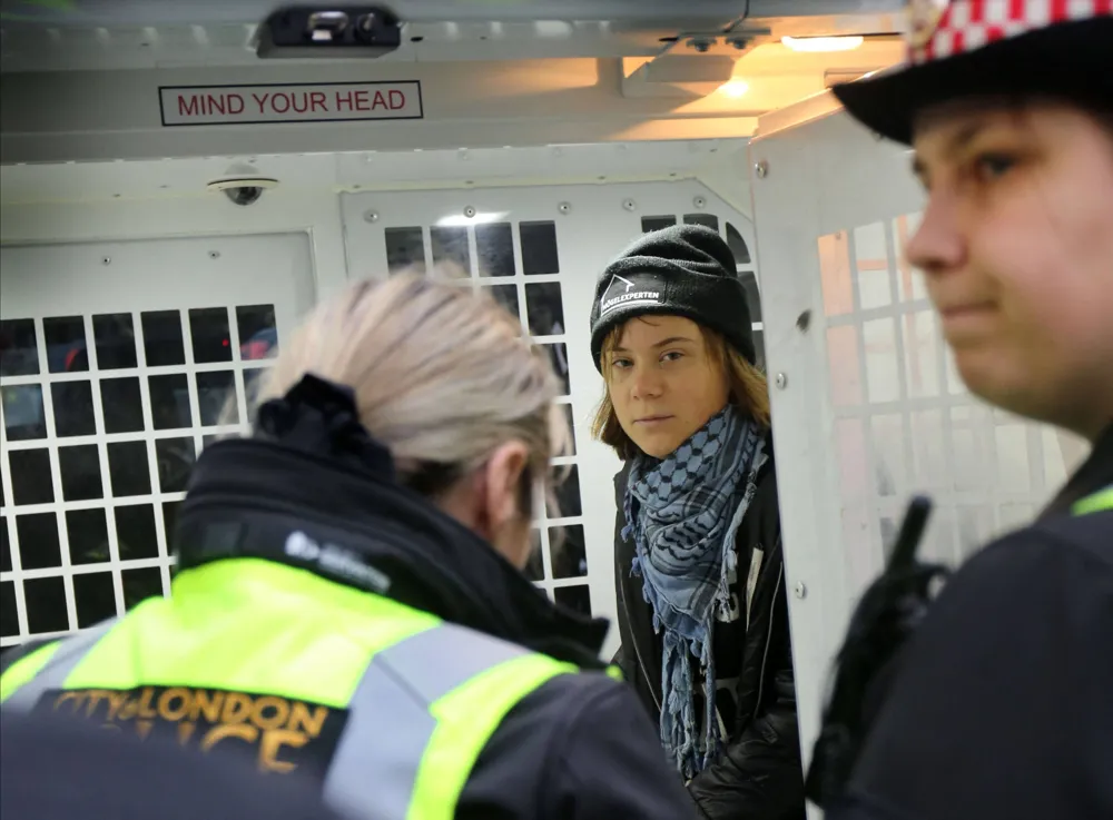 Greta Thunberg Detained by UK Police During Pro-Palestinian Protest