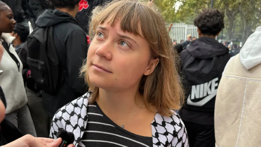 Greta Thunberg joins French student protests demanding better school conditions