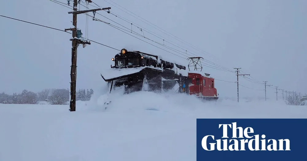 Heavy snowfall hits northern Japan due to cold air over warm waters