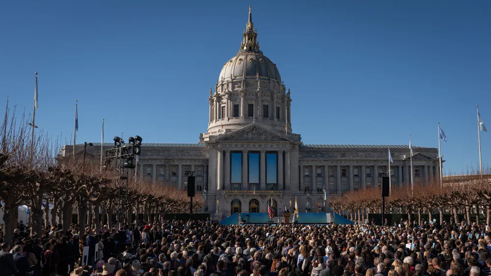 Historic Flags Removed at San Francisco's Mayor Lurie's Inauguration, Then Returned