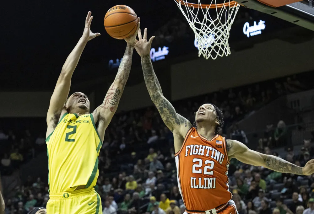 Illinois Dominates Oregon with 109-77 Victory in College Basketball Clash