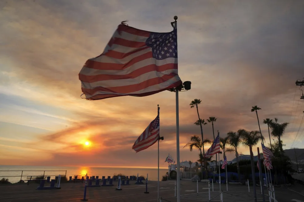 Increased wildfire threat due to strong winds and low humidity in Southern California