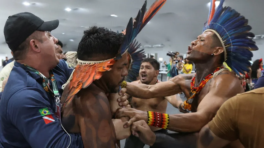 Indigenous Protestors Clash With Security at COP30 Climate Summit in Brazil