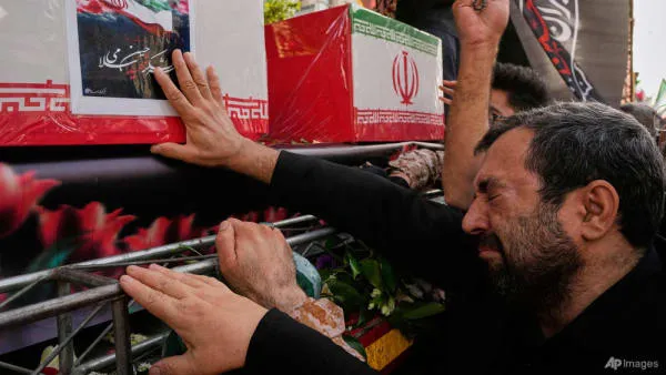 Iran holds state funeral for military commanders and scientists killed in conflict with Israel