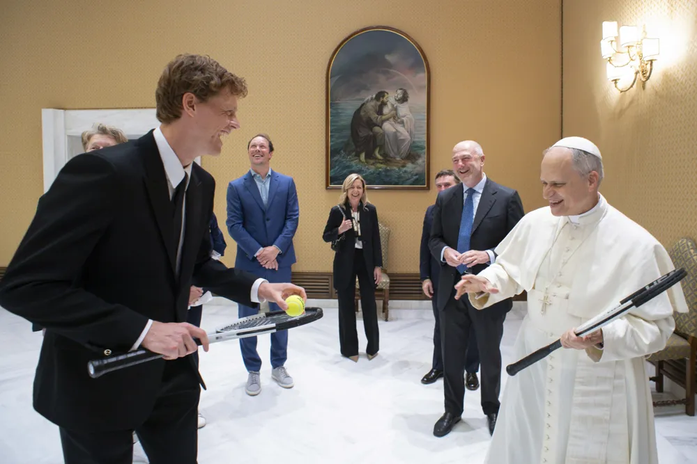 Pope Leo XIV Welcomes Tennis Star Jannik Sinner at the Vatican