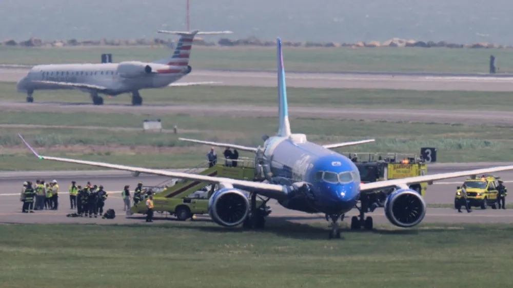 JetBlue Flight 312 Rolls Off Runway at Boston Logan Airport