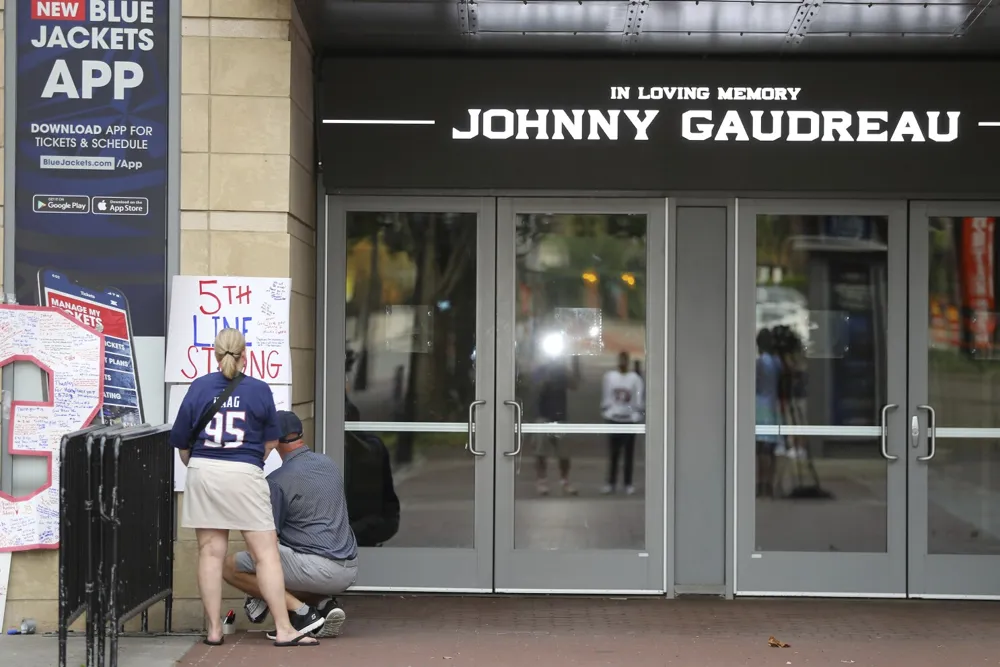 Johnny Gaudreau's number 8 to be retired by Dubuque Fighting Saints in tribute to him and his brother