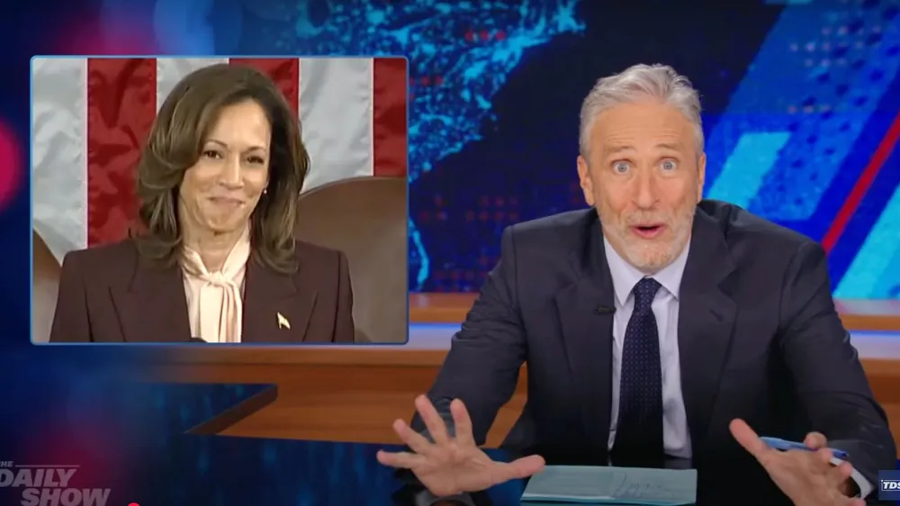 Jon Stewart Commends Kamala Harris on Jan. 6 Election Certification