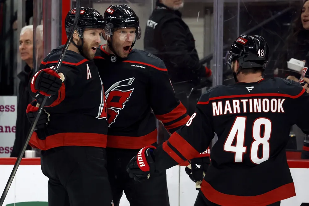 Jordan Staal leads Hurricanes past Maple Leafs with hat trick in 6-3 victory