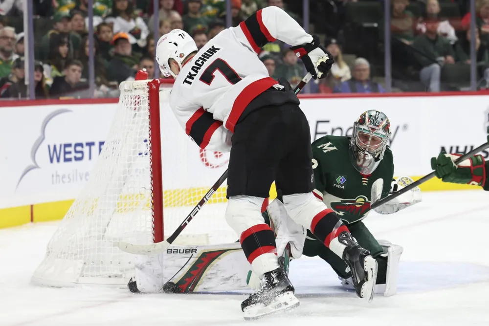 Josh Norris leads Senators to a 3-1 victory against the Wild with key power-play goal