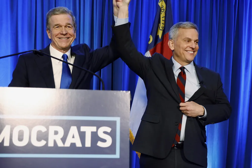 Josh Stein becomes North Carolina's new Democratic governor, succeeding Roy Cooper