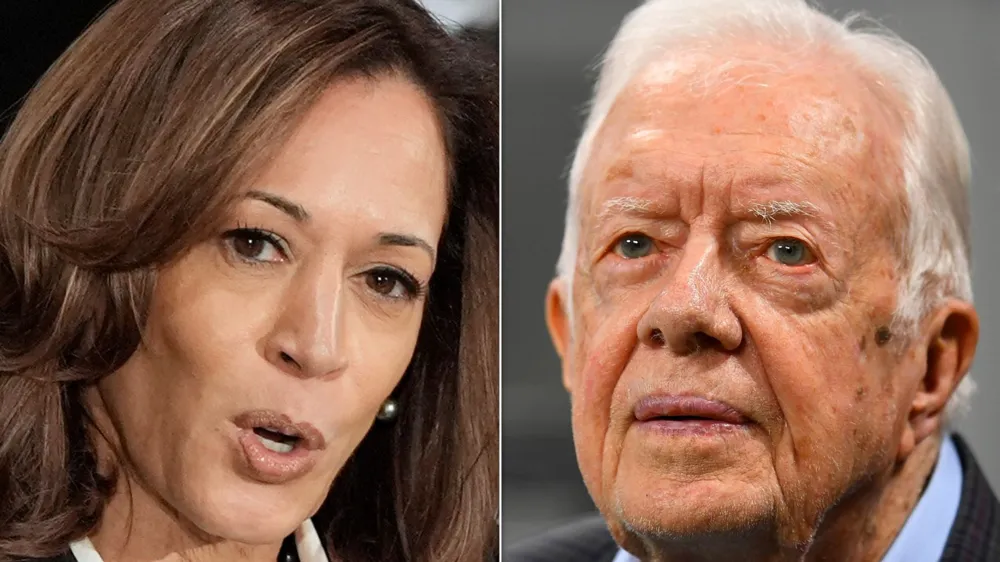 Kamala Harris Honors Jimmy Carter During Eulogy, Reflects on His Legacy and Final Wish