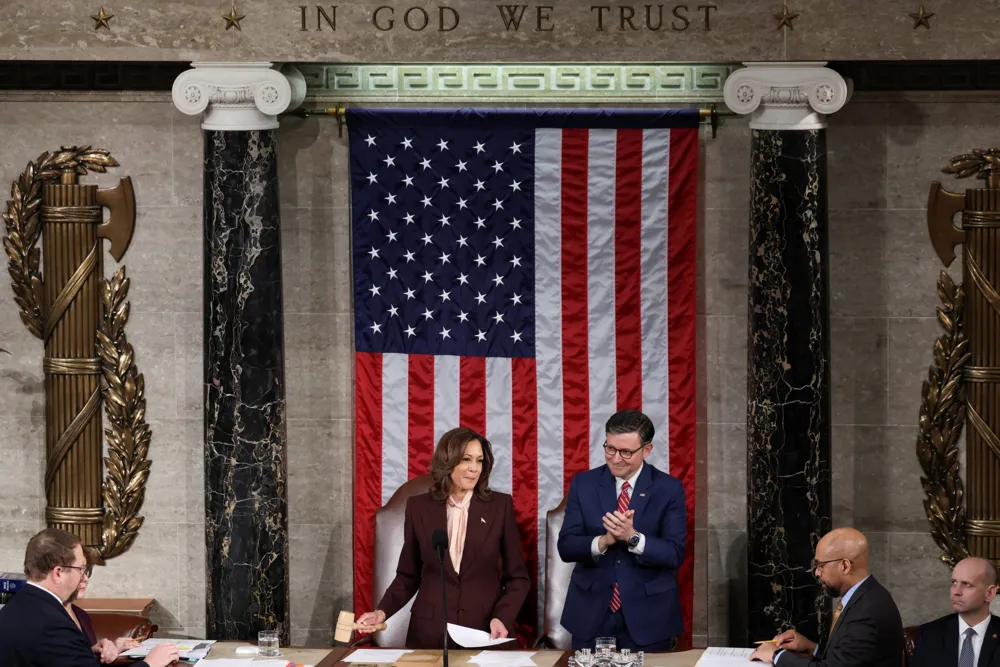 Kamala Harris Leads Ceremonial Certification, Marks Peaceful Transition in Trump's Victory