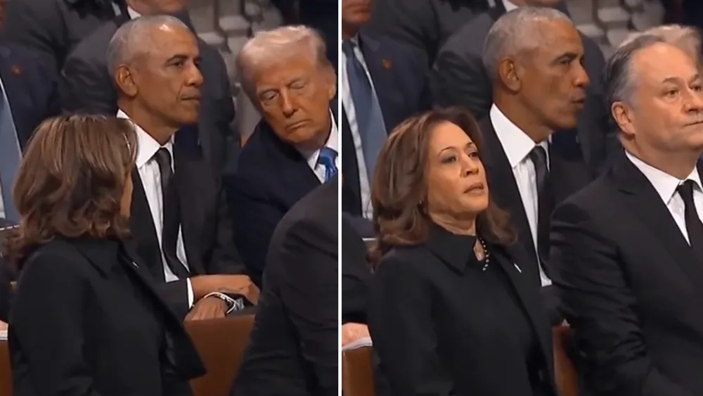 Kamala Harris' Reaction to Obama and Trump's Reunion Sparks Speculation Online