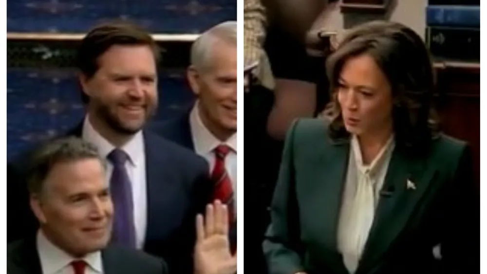 Kamala Harris Swears in New Senators; JD Vance's Reaction Sparks Online Buzz