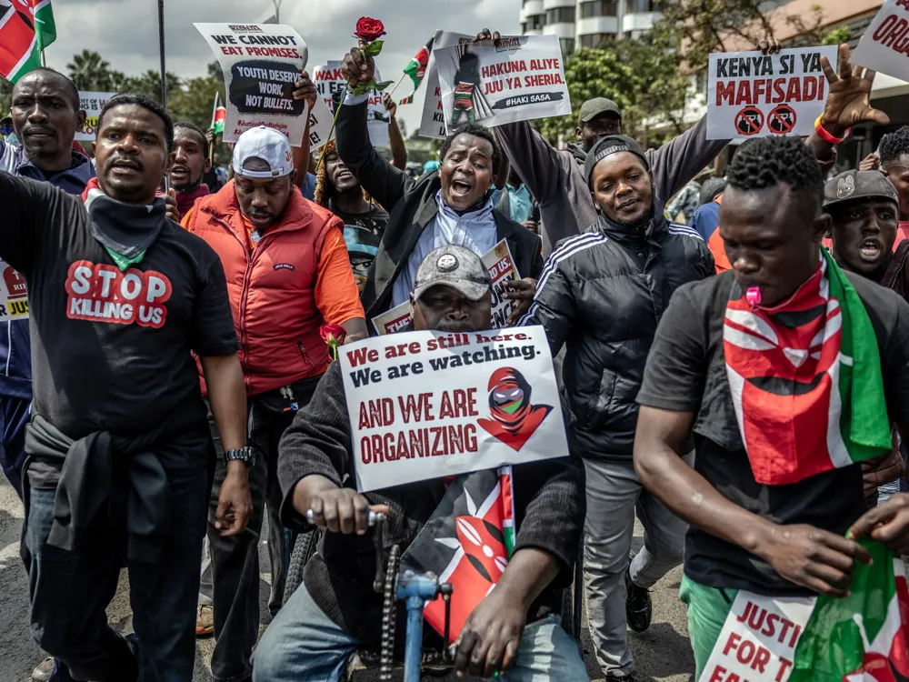 Kenyans Commemorate 2024 Protest Victims Amid Heavy Police Presence