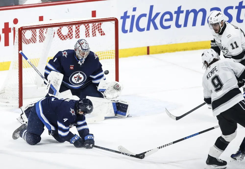 Kings edge Jets 2-1 in overtime to kick off five-game trip