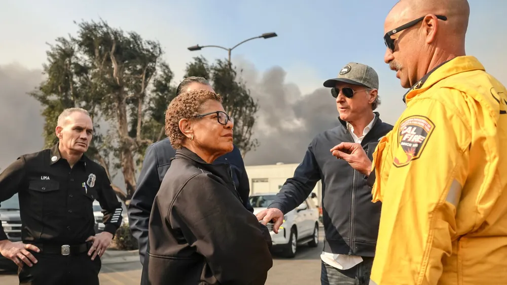 L.A. Mayor Criticized for Overseas Trip During Destructive Fires