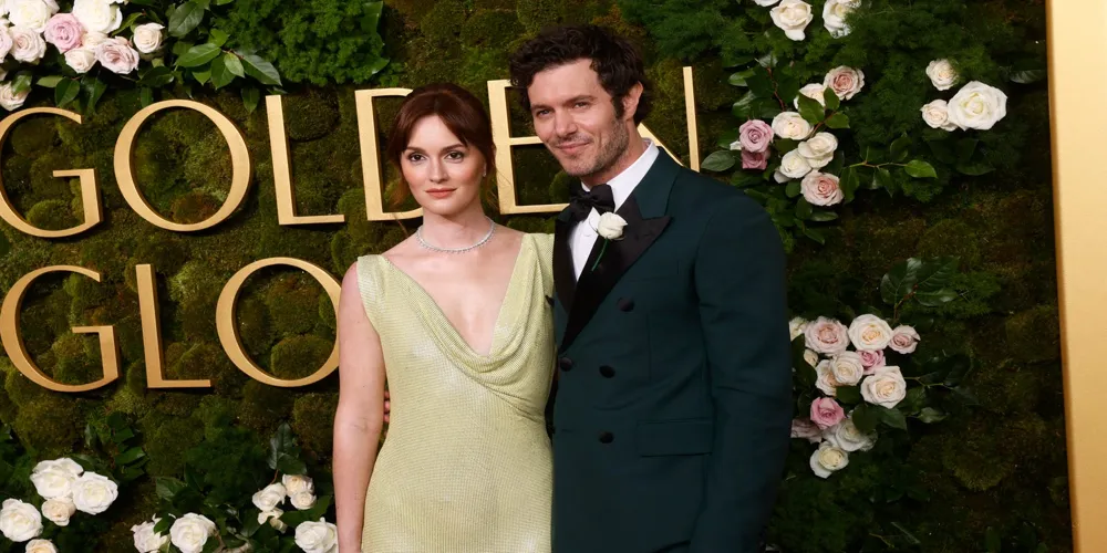 Leighton Meester Reacts to Adam Brody's Golden Globes Kiss from 'Nobody Wants This'