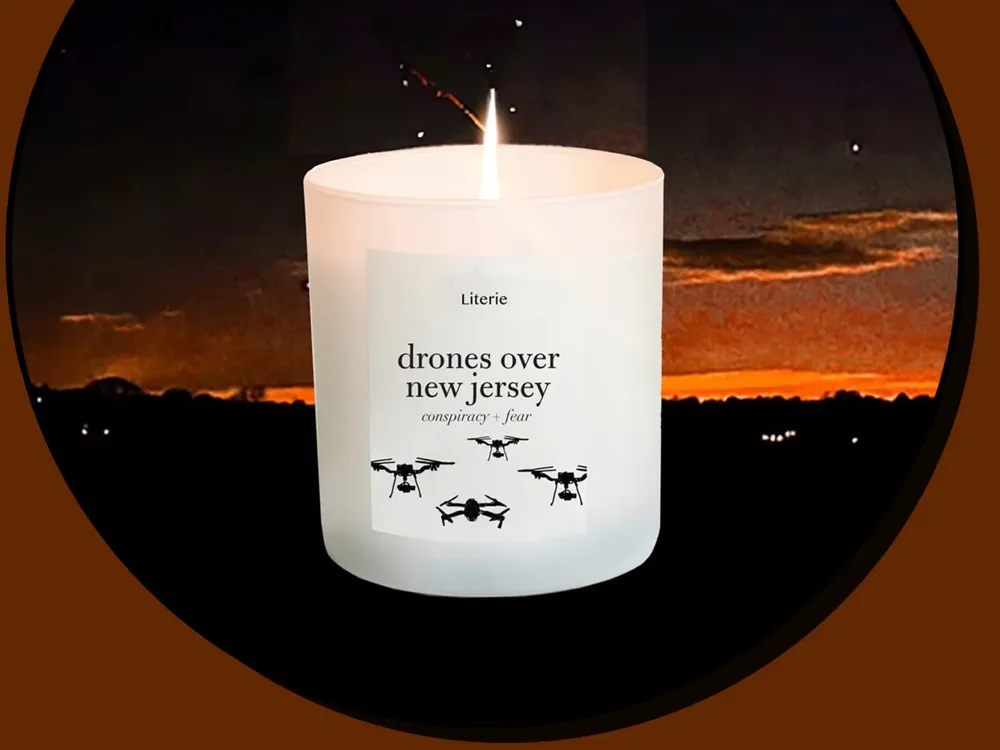 Literie Unveils 'Drones Over New Jersey' Novelty Candle