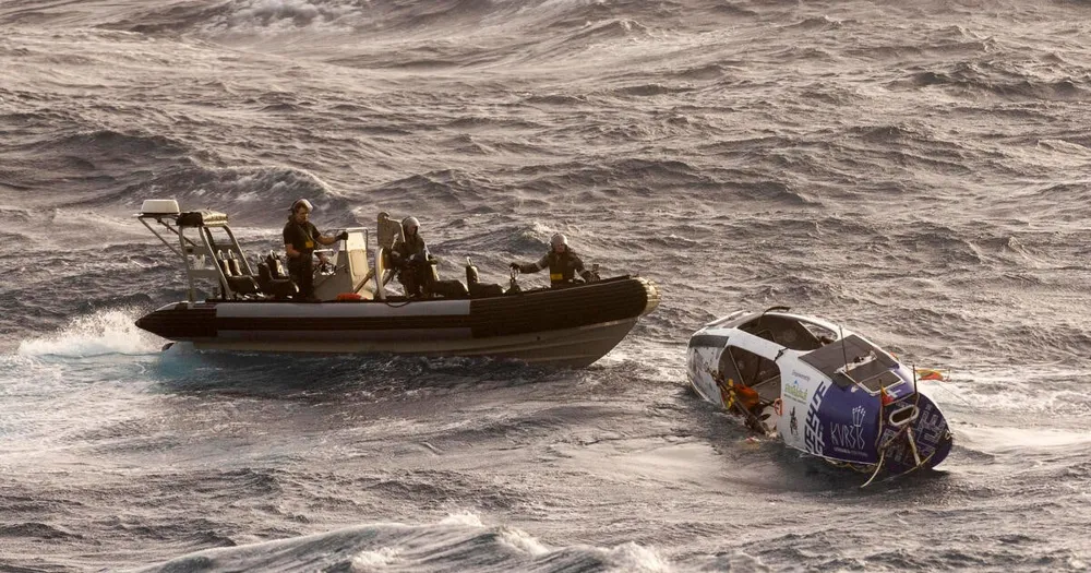 Lithuanian Rower Rescued from Cyclone-Tossed Seas by Australian Navy