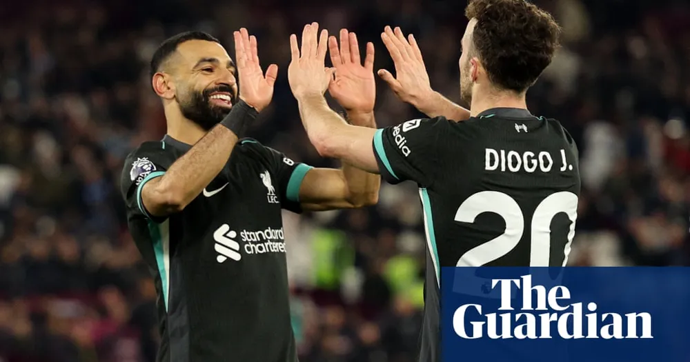 Liverpool Dominates West Ham 5-0; Salah Shines Again