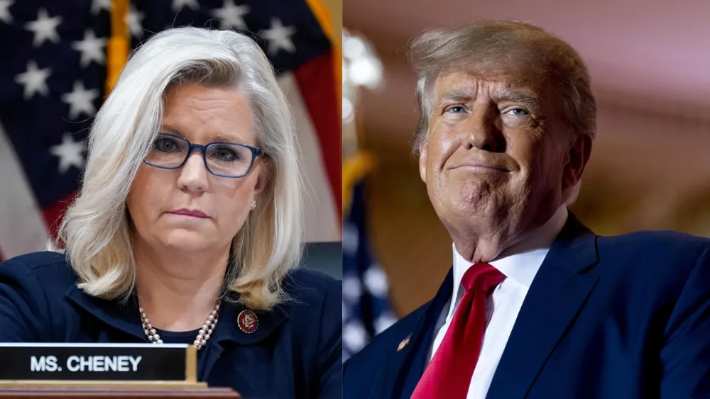 Liz Cheney Claps Back at Trump's 'Fake Medal' Remarks