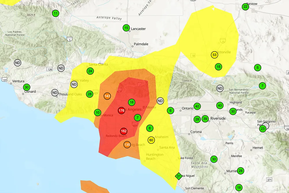 Los Angeles Faces Hazardous Air Quality Due to Ongoing Fires