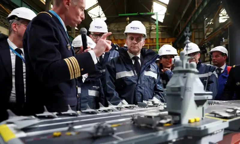 Macron announces 'Free France' as name for new nuclear-powered aircraft carrier