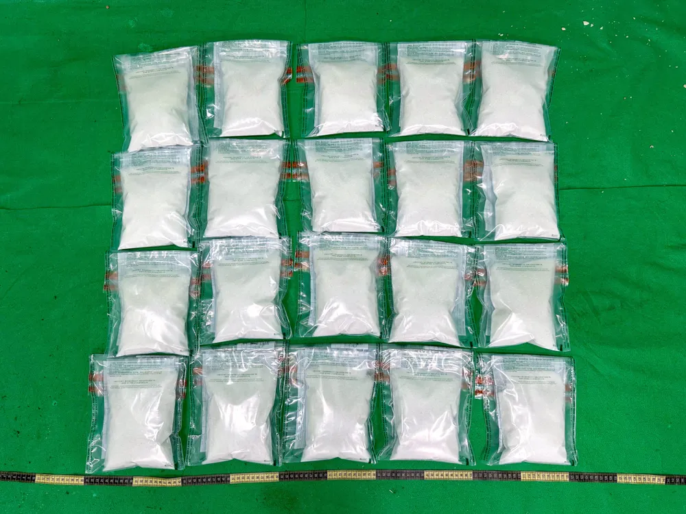 Major Drug Seizures at Hong Kong Airport Surge to 875kg Worth HK$349 Million