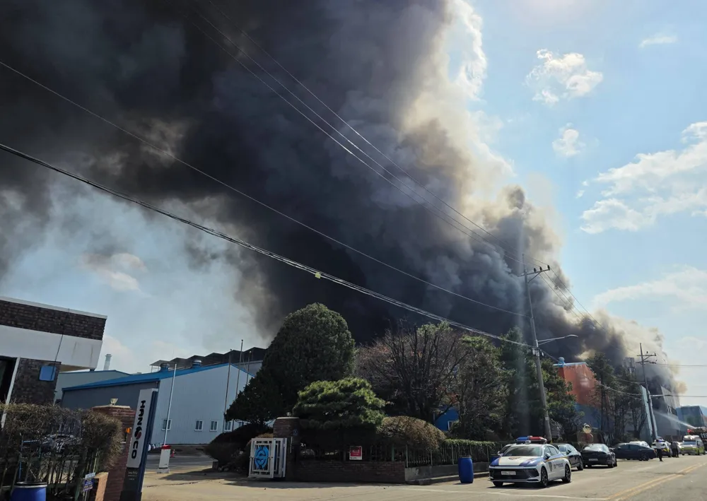 Major fire at South Korean car parts factory injures over 55