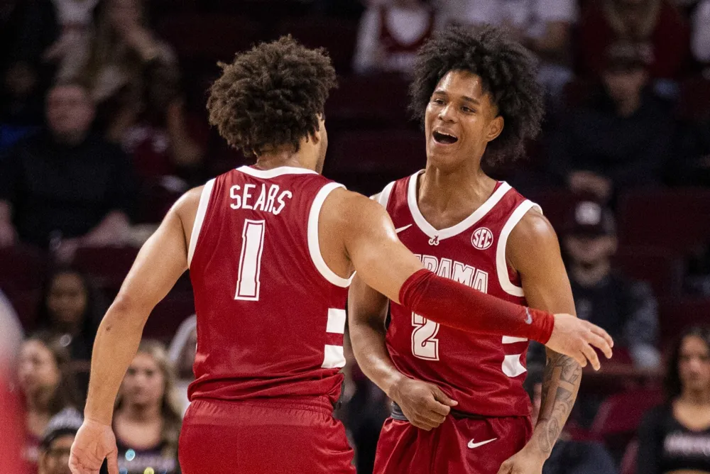 Mark Sears leads No. 5 Alabama to 88-68 win over South Carolina, achieving seventh consecutive victory